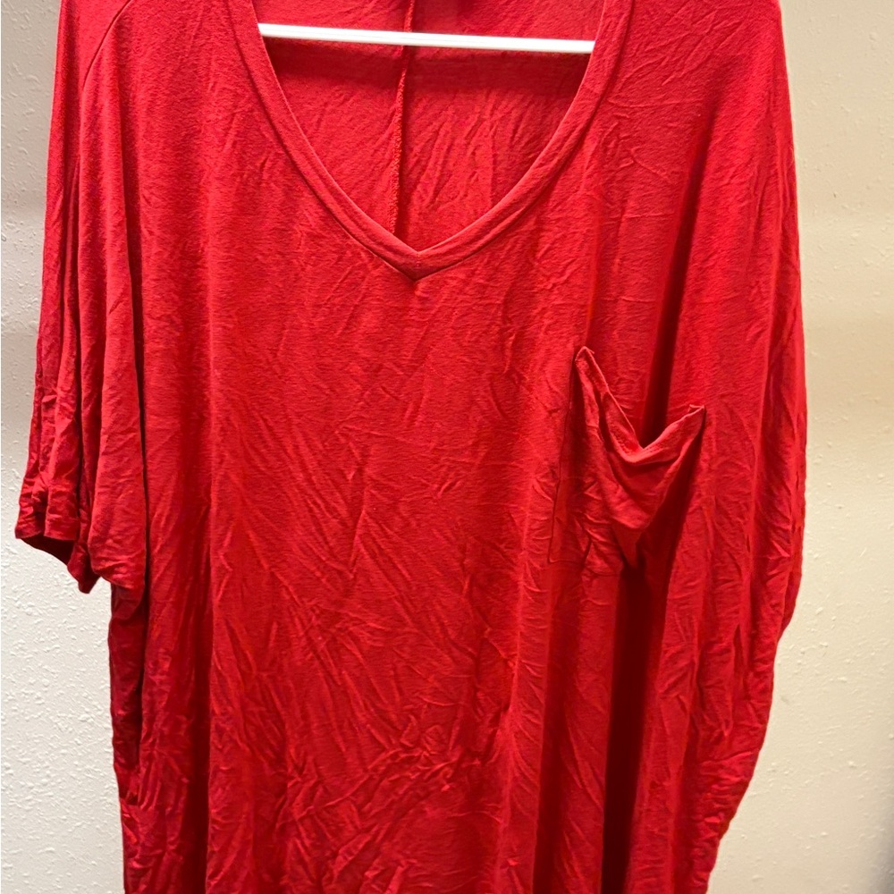 Zenana Red V-Neck Women's Top